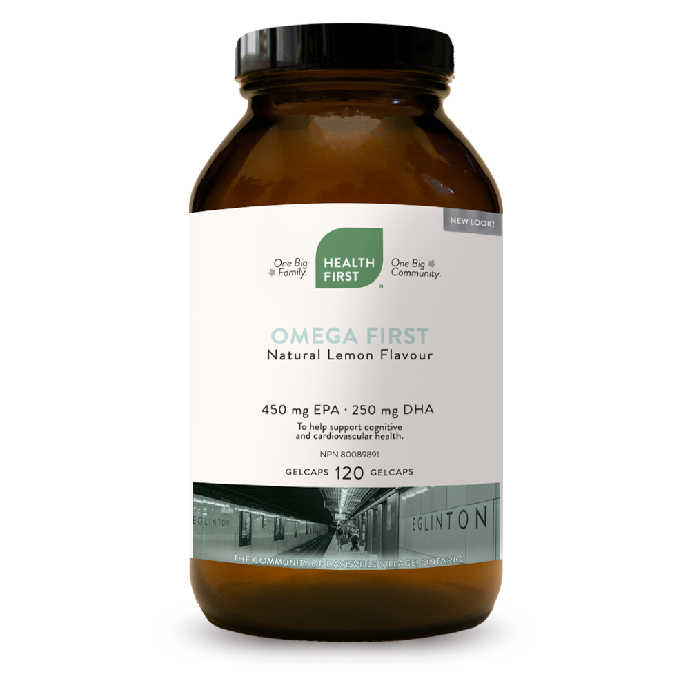 Health First - Omega first natural lemon flavour 120 gelcaps (Tx)