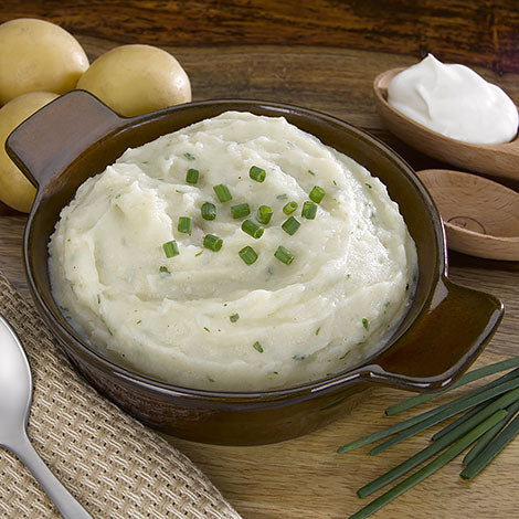 High Protein Sour Cream And Chives Mashed Potatoes